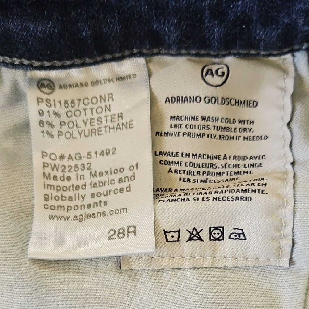 AG Adriano Goldschmied Prima Crop/ Cigarette Crop Jeans- Size 28 R - Picture 10 of 11